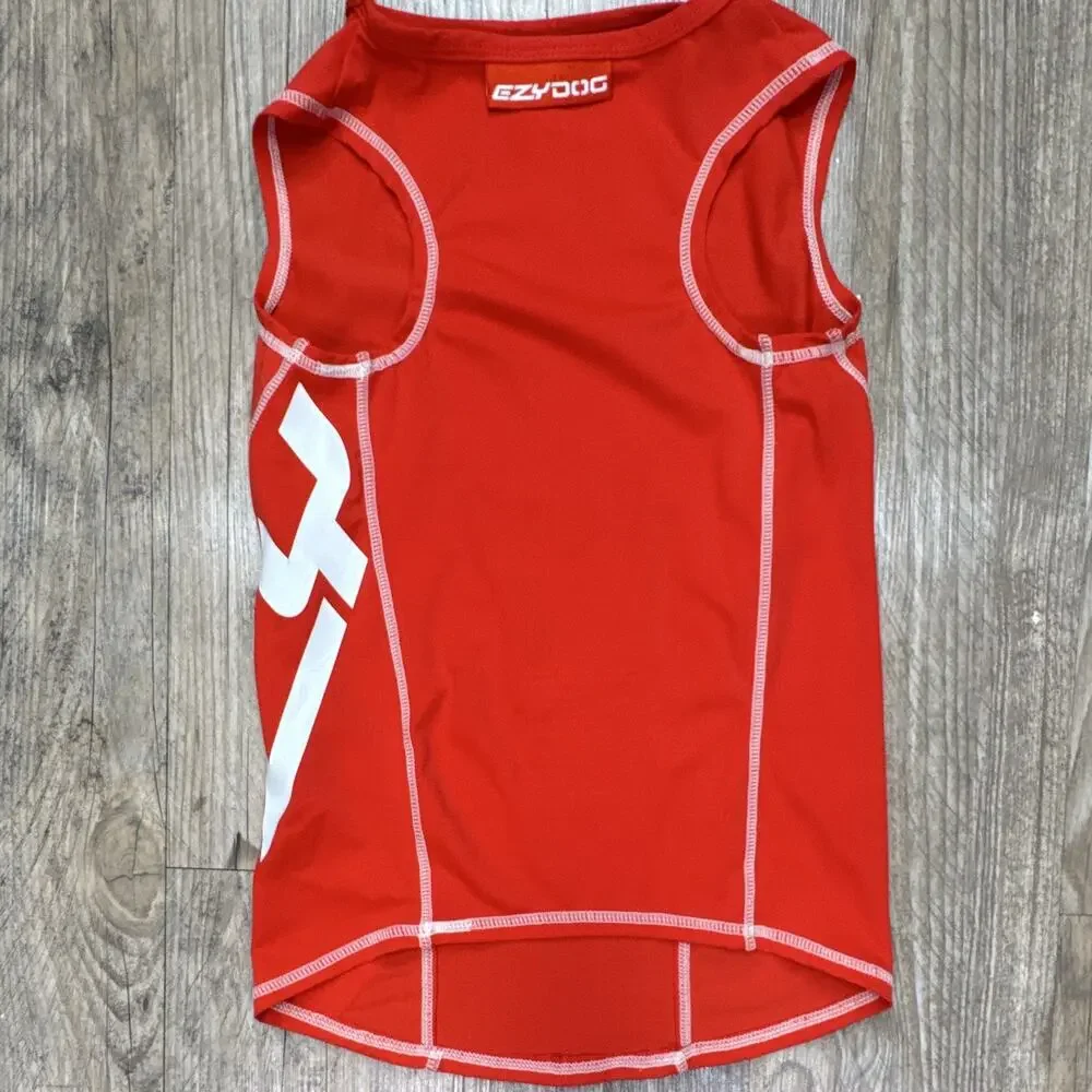 EzyDog Rash Shirt XS Lightweight Red/White Dog Shirt EZ065-01-01